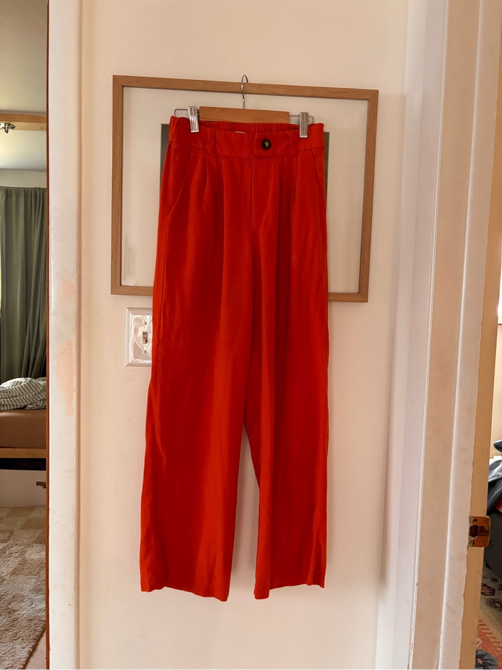 Monteau Los Angeles Red Wide-Leg Pants